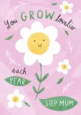 Heartfelt Birthday Card - Step Mum - You Grow Lovelier created by Chloe Fae Designs