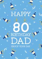 Fun Birthday Card - 80th - Dad created by Kamiya Chirodian