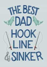 Cute Fishing card for Dad - Birthday Father's Day created by Angelicabydesign
