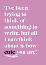 Cute, flirty card for a partner or anyone else in your life! created by Toby Clarke