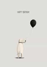 Cute Labrador Birthday Card for any Dog Lover, or Even Send to your Furry Friend created by Latte & Noir