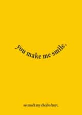 Fearne Cotton's Happy Place Card - You Make Me Smile created by Happy Place