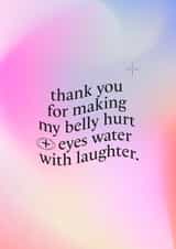 Fearne Cotton's Happy Place Card - Thank You For The Laughter created by Happy Place