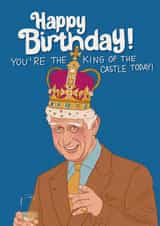 Funny Birthday Card - King Charles - You're the King created by Kasia Cards