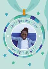 Personalised Birthday Photo Card created by The Pattern Press - Cute Birthday Card - Son - You're the Best