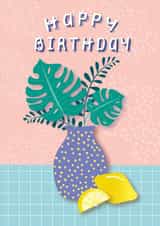 Plant Lover Birthday Card for any relationship created by Moon Muse Designs
