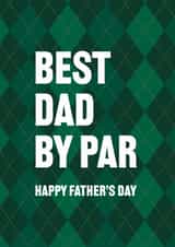 Best Dad By Par Father’s Day Card – golf created by Yay Days