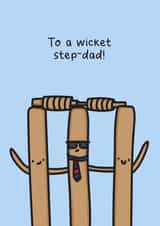 Cricket inspired card for step dad - wicket step dad created by The Playful Indian