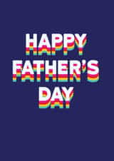 Rainbow Father's Day Card created by Redback Cards