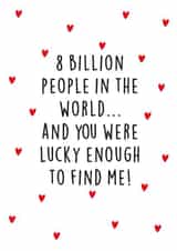 Funny Anniversary card for girlfriend, wife, husband, boyfriend, partner, lover created by Kind of Simple Designs