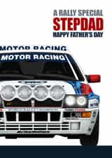 Father's Day Card - Rally Special Stepdad created by RetroMotion Artwork