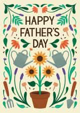 Pretty Father's Day Card – Floral Garden – Sunflowers created by Chloe  Tyler