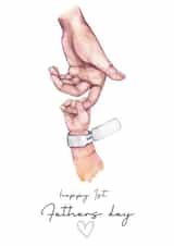 Cute first fathers day card created by Ruby and Ophelia