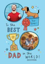 Personalised Father's Day Photo Card created by Jenny Seddon - Cute Father's Day Card - Best Dad in the World
