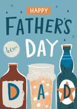 Classic Father's Day Card - Beer Bottles created by Dotty Black