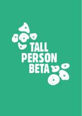 Rock Climbing/ Bouldering "Tall Person Beta" card created by lparrdesigns