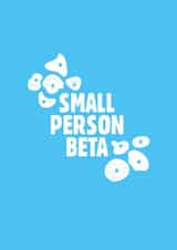 Rock Climbing/ Bouldering "Small Person Beta" card created by lparrdesigns