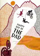 Adventure sport card for Dad on Father's Day created by Richard Scott