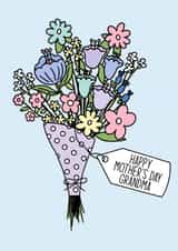 Happy Mothers Day Grandma, for grandma, flower lover, grandma, bunch of flowers created by By Emma Dearling
