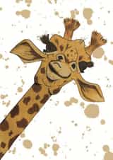 Cute Card Just Because - Send To A Friend - Giraffe - Animal - Funny created by Ashlie  Thompson 