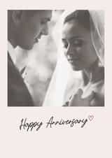 Personalised Anniversary Photo Card created by thortful - Cute Anniversary Card - Simple Heart