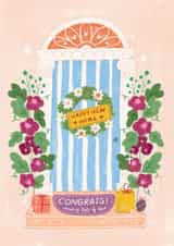 Happy New home Floral Door Congratulations Card created by Shivangi Rathi