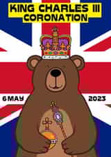 CORONATION CARD FOR THE KING created by CARDTOON