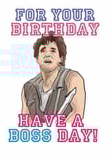 Bruce "The Boss" Springsteen themed birthday card. created by The Birthday Songs