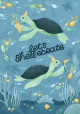 Let's Shell-ebrate - Illustrated Birthday and Celebration Card | Under the Sea created by Nyassa Hinde
