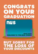 Funny Graduation Card - NUS Card - 2025 Graduation created by Pickled Prints