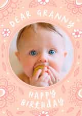 Personalised Birthday Photo Card created by patternmuse - Photo2023 from grandchildren Birthday Personalised Photo Card 19780