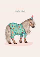 Cute Pony – Party Hat – For Birthday/ Engagement- Friend created by Beth Goodwin