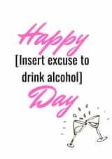 Birthday card for the partiers created by Sarah Levy