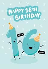 16th Birthday Card created by Macie Dot Doodles