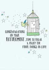 Congratulations on your retirement card. created by Eggbert & Daisy