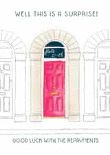 Funny New Home Card - Good Luck with the Repayments created by patternmuse