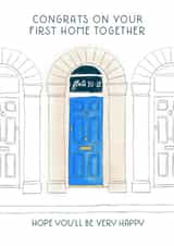 Pretty New Home Card - First House Together created by patternmuse