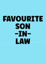 Funny birthday card for your favourite Son-in-Law created by Prints With Personality