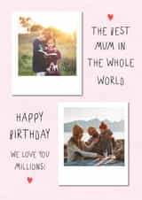 Personalised Birthday Photo Card created by @hollielonglanddesigns - Heartfelt Birthday Card - Best Mum