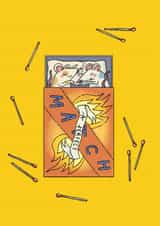 A Perfect Match - Cute Anniversary Card - Dating App - Gender Neutral - Mouse created by Saffron Russell