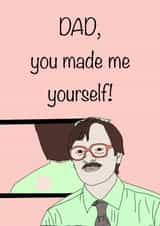 Funny Father’s Day or Birthday card - Jim - Friday night dinner created by Jade Tango