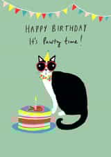 Cute Birthday Card - Pawty Time created by Just like Sophie
