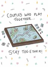 Cute Nerdy Love Card // Anniversary Card // Board Game Card created by Aweirdandwonderful🍄