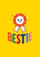 Cute Colourful Greeting Card - For Best Friend created by Unknown Ink