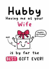 Funny birthday card - Husband - from Wife created by Gobbygifts