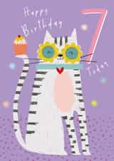 Happy Birthday 7 Today - Elton Tom-Cat created by Laura Darrington Design Ltd.