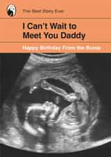 Personalised Birthday Photo Card created by Yay Days - Retro Birthday Card - From the Bump - Book