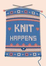 Funny Card - Knit Happens created by Studio Peers