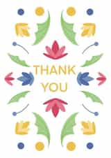 Cute floral thank you card! created by Posted With Pyaar