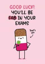 Exam Card - Fab Ice Lolly - Good Luck Wish created by Twisted Haggis